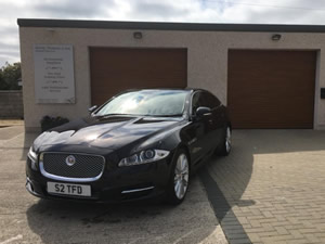 Lossiemouth Funeral Cars Executive Car Jaguar Moray Thomson Funeral Directors